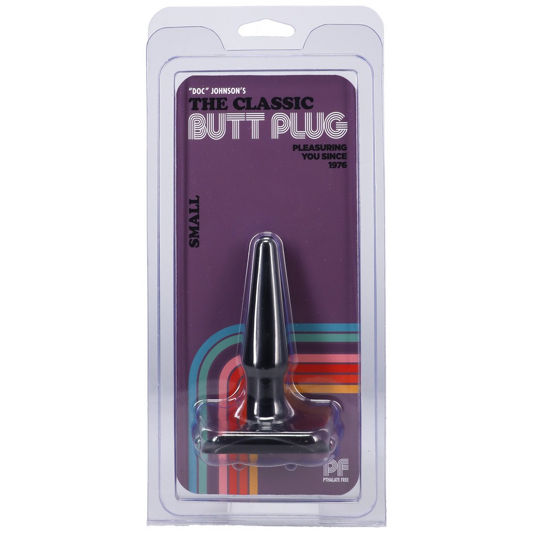 PLUG ANAL DOC JOHNSON CLASSIC BUTT PLUG PRETO SMALL