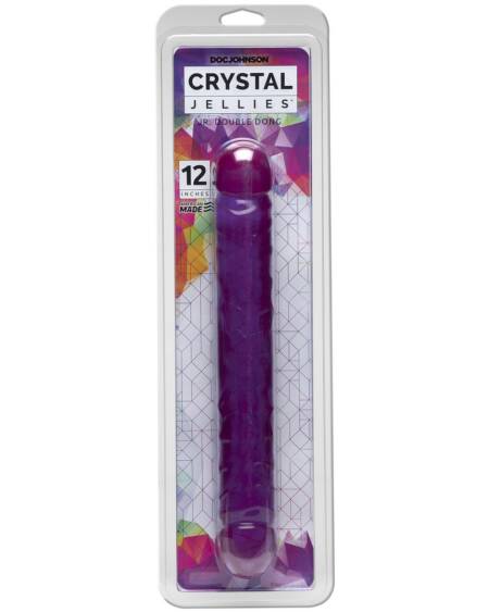 DILDO DUPLO JR. DOUBLE DONG 12'' ROXO