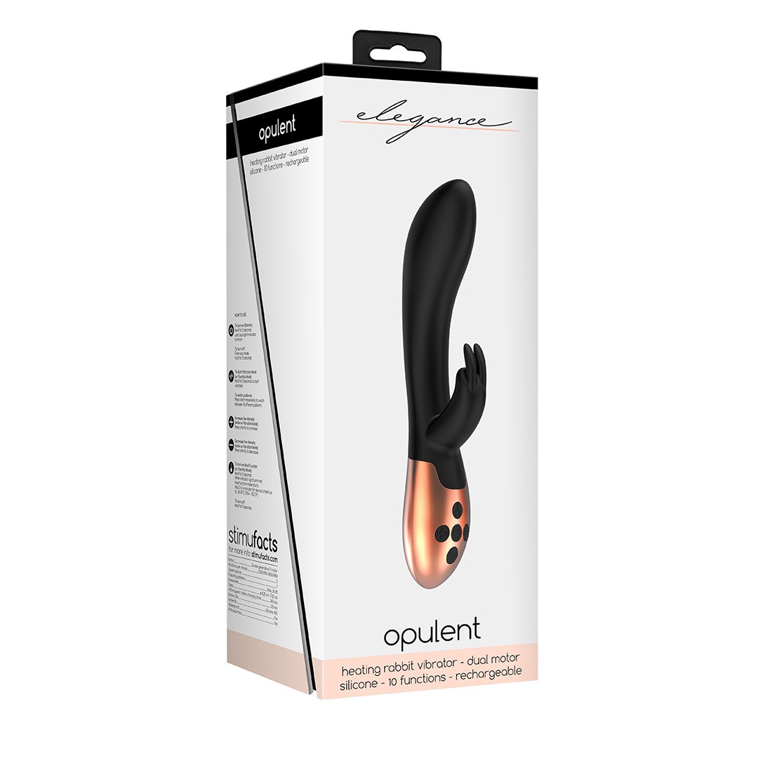 VIBRADOR COM AQUECIMENTO RECARREGÁVEL OPULENT ELEGANCE PRETO - Image 4