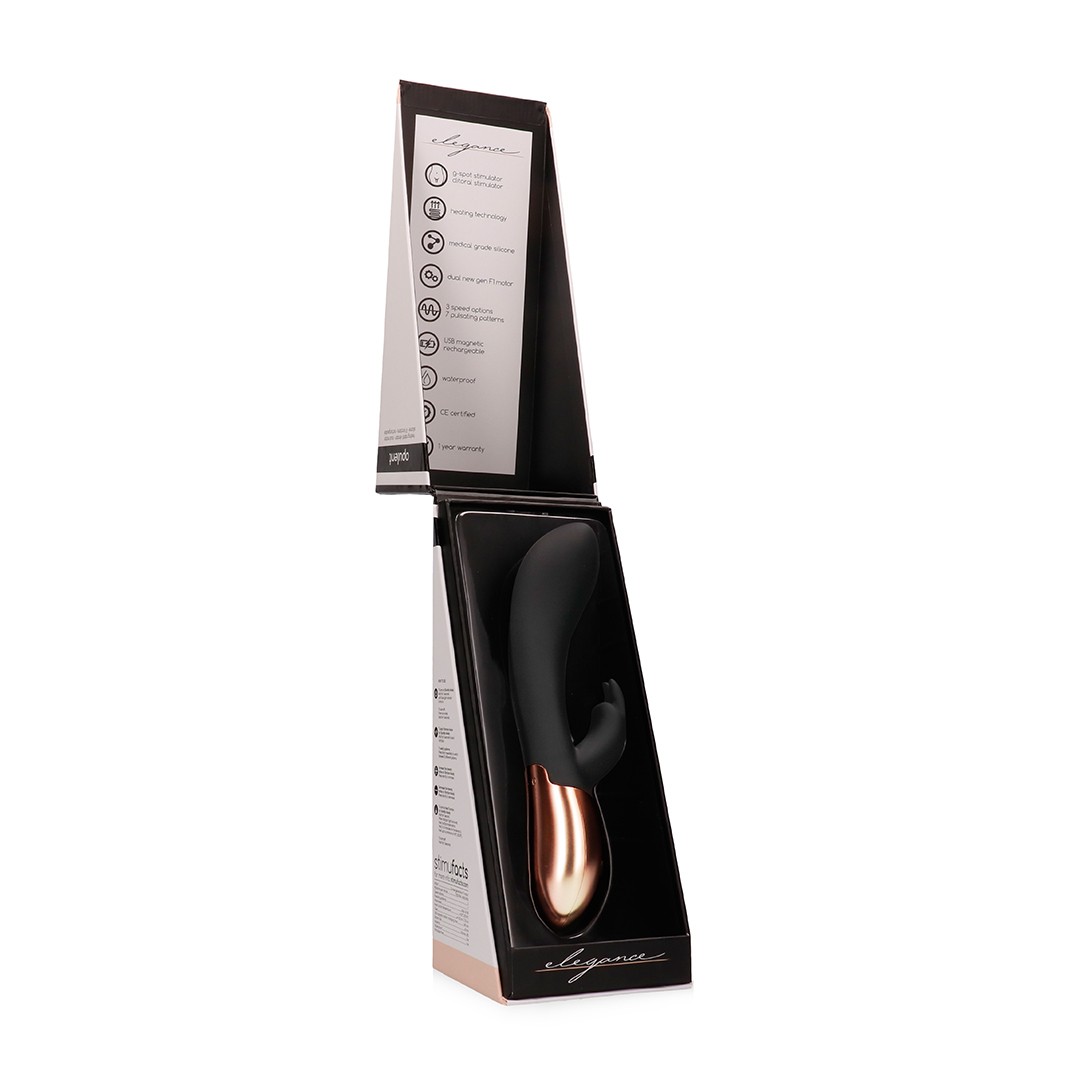 VIBRADOR COM AQUECIMENTO RECARREGÁVEL OPULENT ELEGANCE PRETO - Image 6