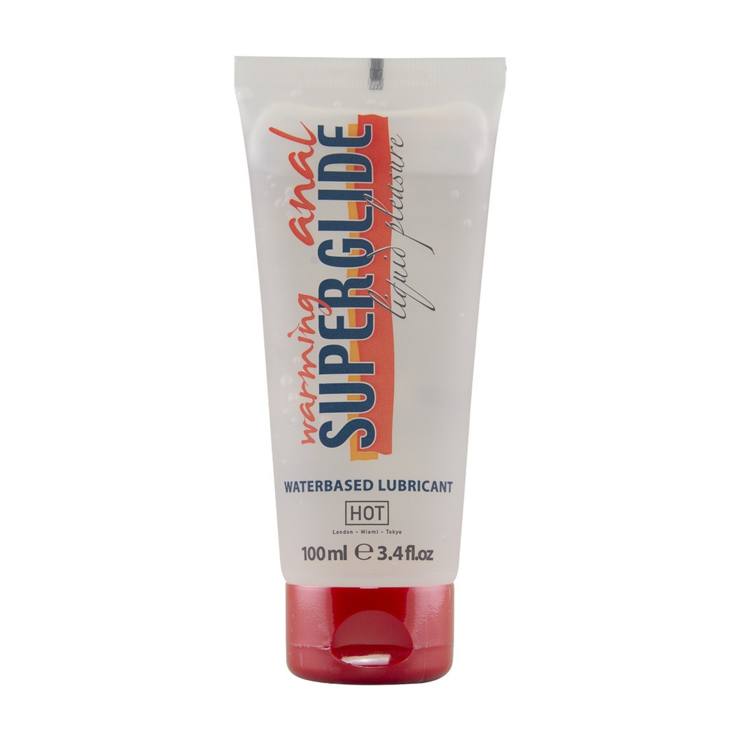 LUBRIFICANTE À BASE DE ÁGUA COM EFEITO CALOR WARMING ANAL SUPERGLIDE HOT™ 100ML - Image 3