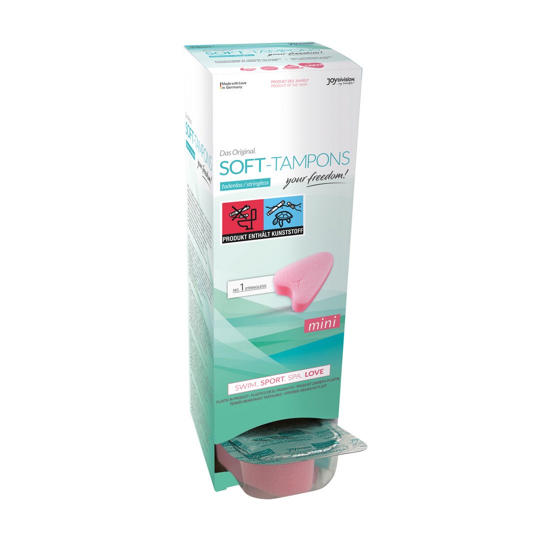 CAIXA COM 10 TAMPÕES SOFT-TAMPONS MINI