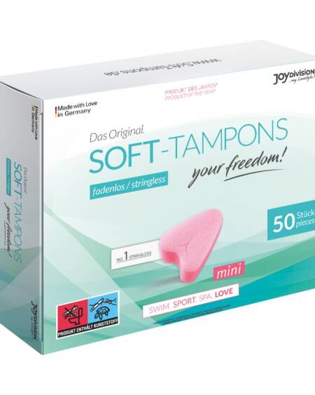 CAIXA COM 50 TAMPÕES SOFT-TAMPONS MINI