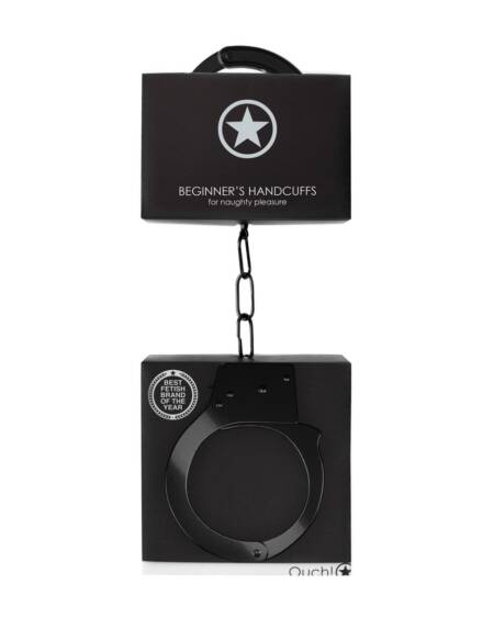 ALGEMAS EM METAL BEGINNER'S HANDCUFFS PRETAS