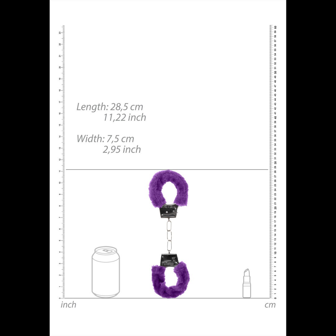ALGEMAS COM PELUCHE BEGINNER'S FURRY HANDCUFFS ROXAS - Image 7