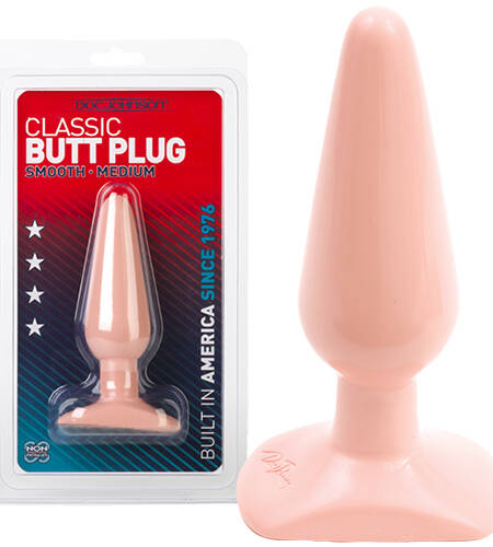 PLUG ANAL DOC JOHNSON CLASSIC BUTT PLUG FLESH MEDIUM