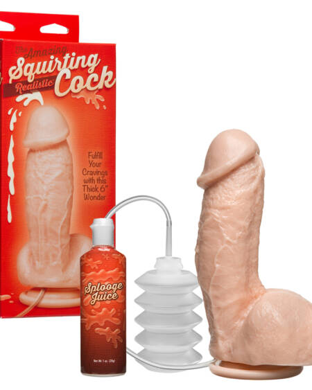 DILDO COM EJACULAÇÃO THE AMAZING SQUIRTING REALISTIC COCK