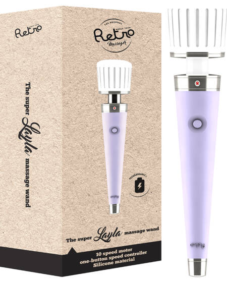 MASSAJADOR RECARREGÁVEL RETRO LAYLA ROXO