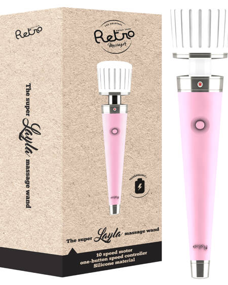 MASSAJADOR RECARREGÁVEL RETRO LAYLA ROSA