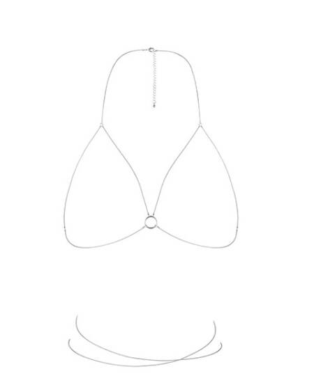 COLAR CORPORAL SUTIÃ THE MAGNIFIQUE COLLECTION BIJOUX INDISCRETS PRATEADO