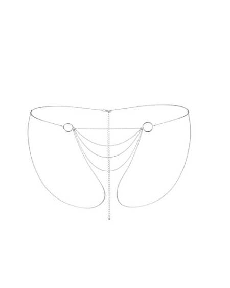COLAR CORPORAL CULOTTE THE MAGNIFIQUE COLLECTION BIJOUX INDISCRETS PRATEADO