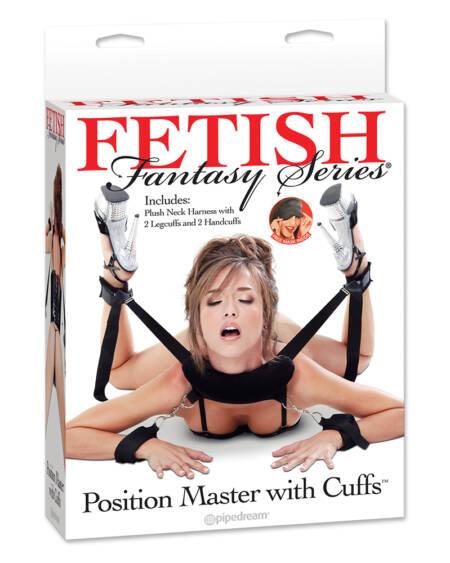 SUPORTE POSITION MASTER COM ALGEMAS FETISH FANTASY SERIES PRETO
