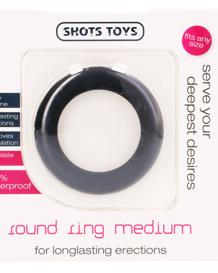 ANEL PARA O PÉNIS ROUND RING MEDIUM PRETO