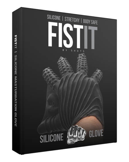 LUVA ESTIMULANTE DE SILICONE FIST IT PRETA