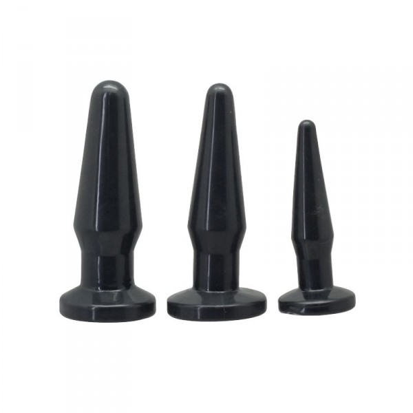 CONJUNTO DE 3 PLUGS ANAIS TIMELESS ANAL PLUGS PRETOS - Image 4