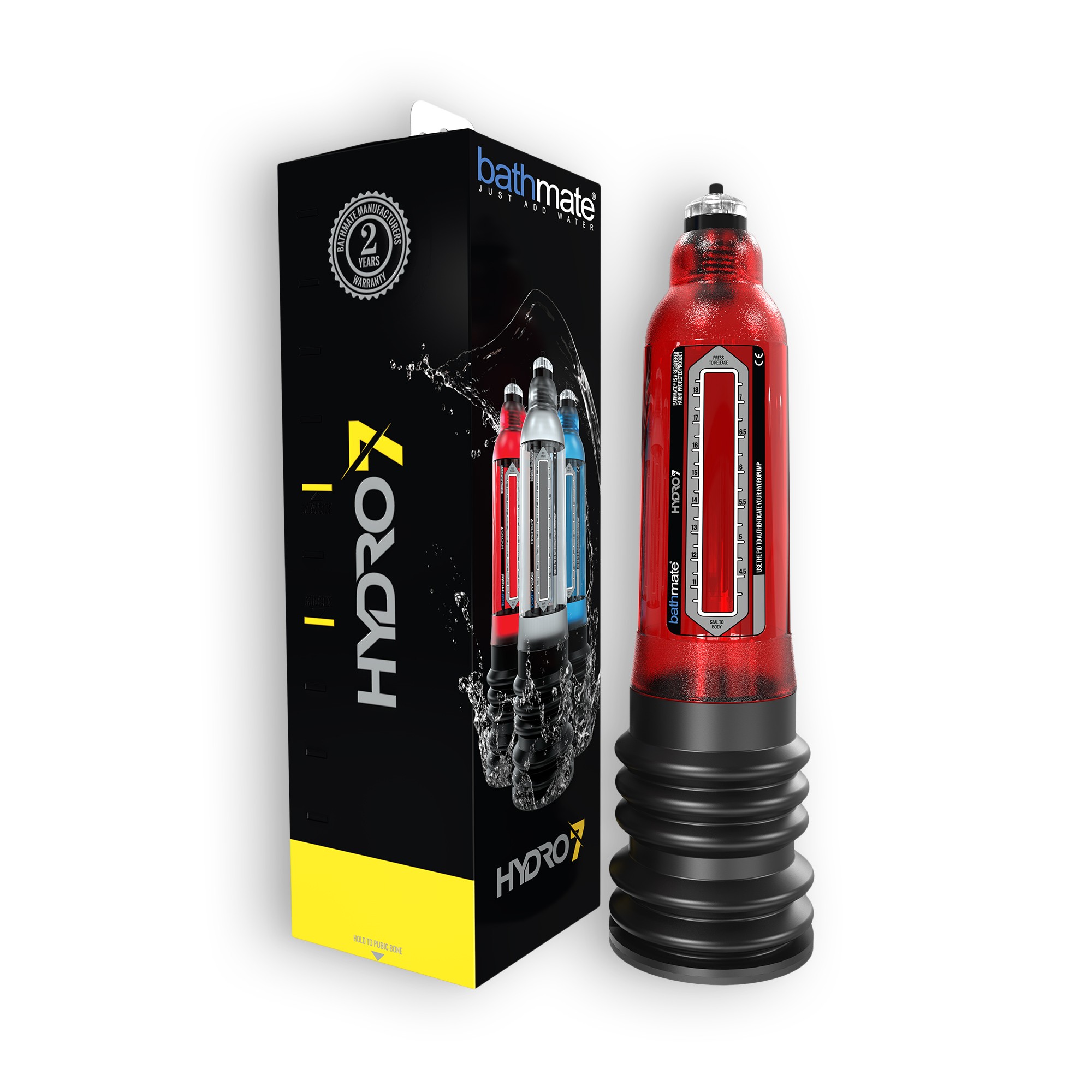 BOMBA PARA O PÉNIS BATHMATE HYDRO 7 HYDRO PUMP VERMELHA - Image 3