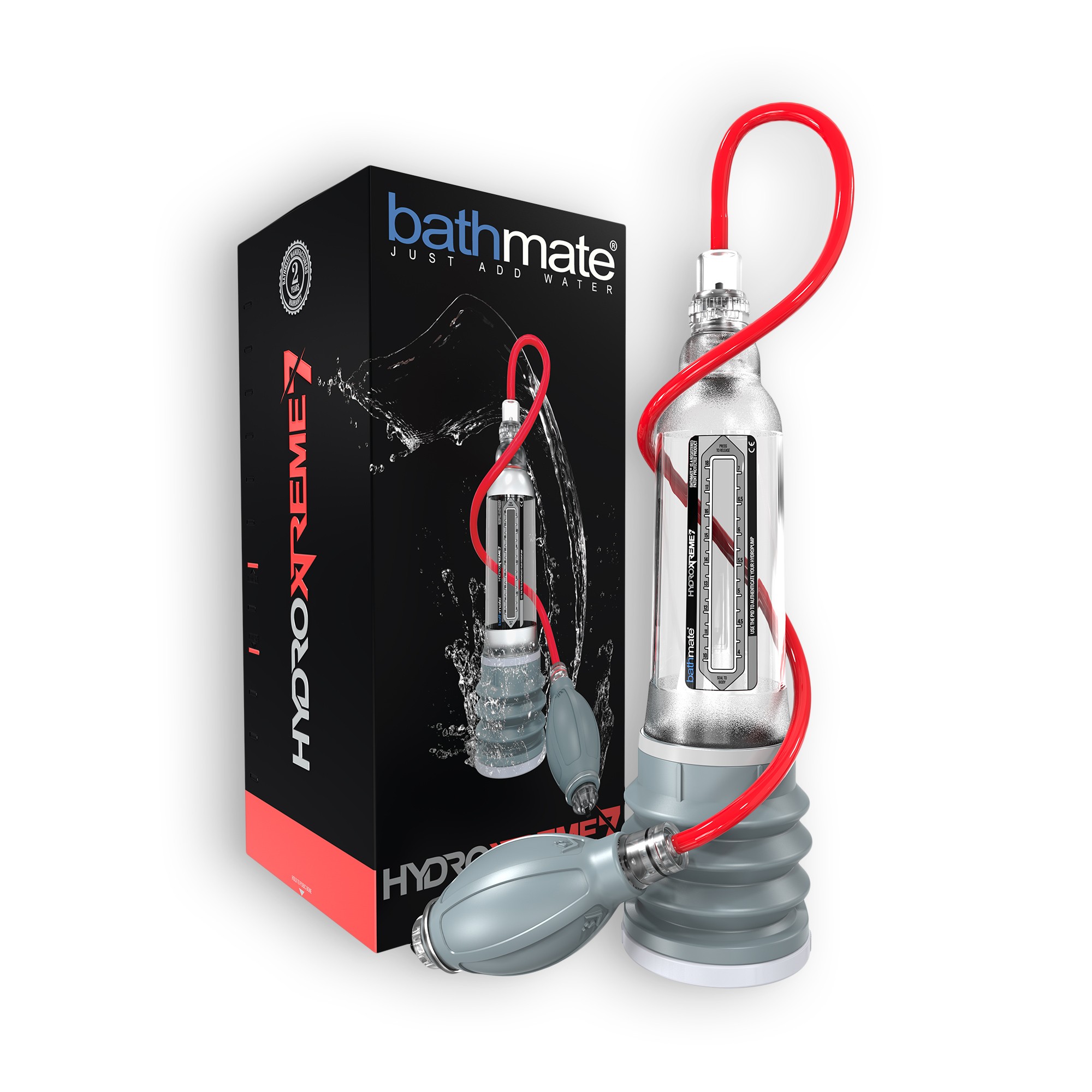 BOMBA COM ACESSÓRIOS BATHMATE HYDROXTREME 7 TRANSPARENTE - Image 3
