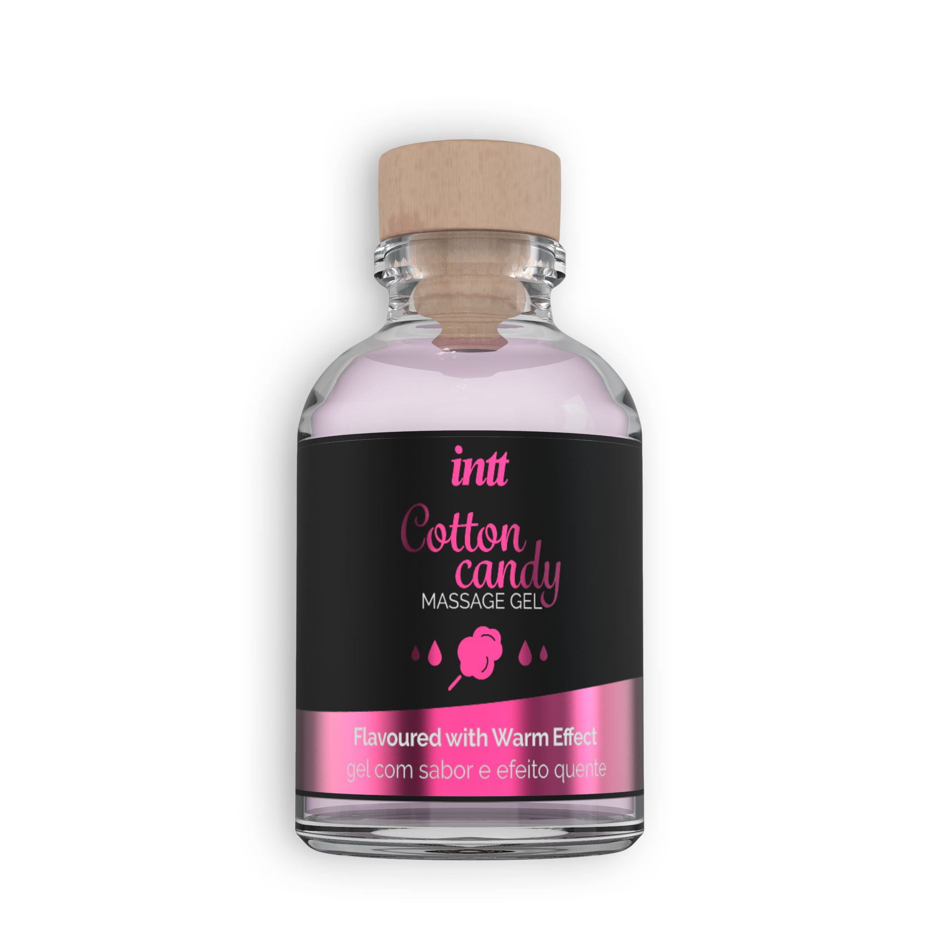 GEL DE MASSAGEM COM SABOR A ALGODÃO DOCE INTT 30ML - Image 4
