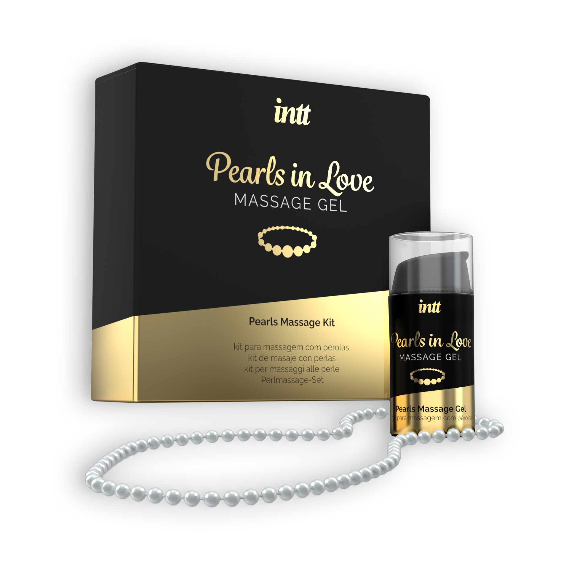 GEL DE MASSAGEM COM COLAR DE PÉROLAS PEARLS IN LOVE INTT 15ML - Image 4