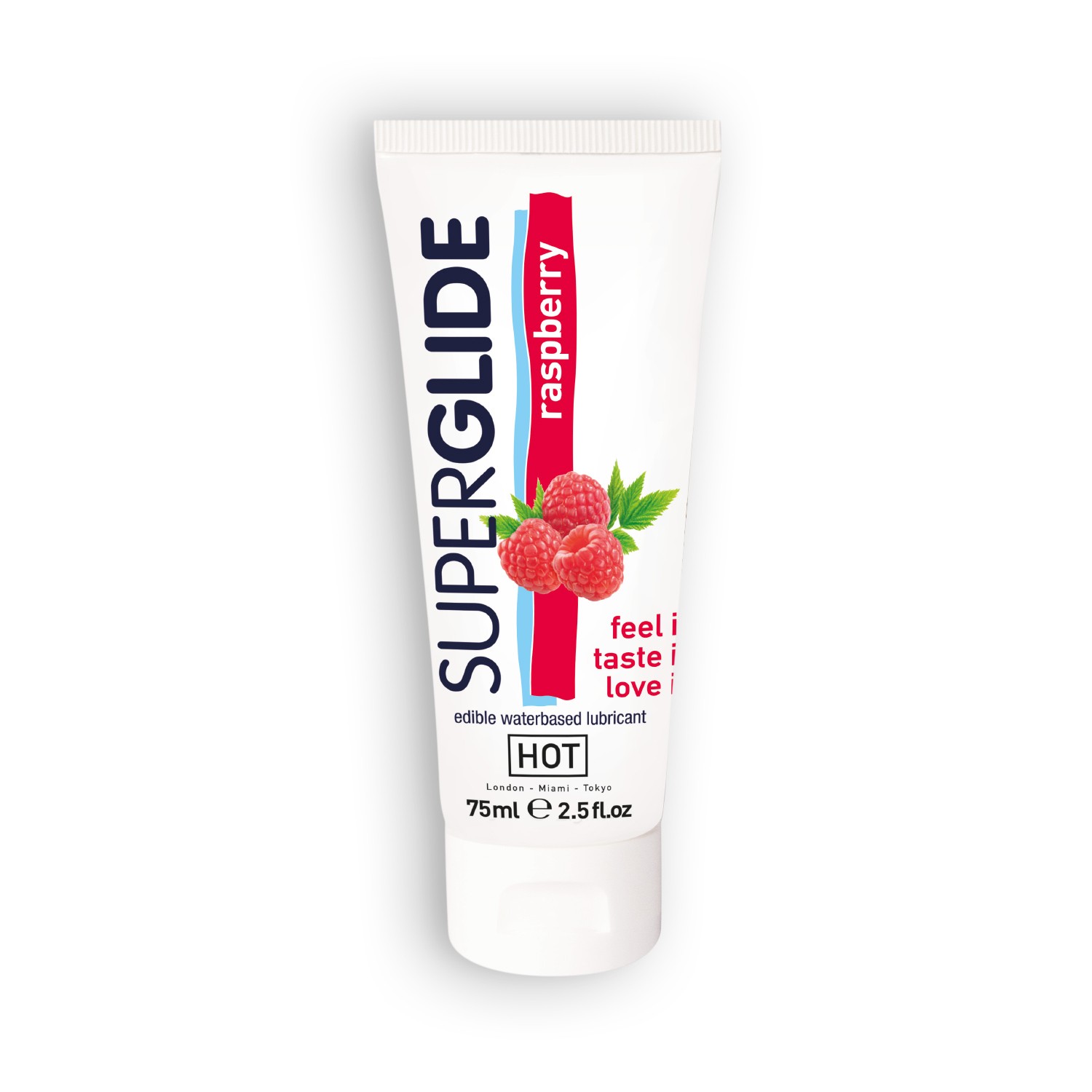 LUBRIFICANTE COMESTÍVEL HOT™ SUPERGLIDE FRAMBOESA 75ML - Image 3