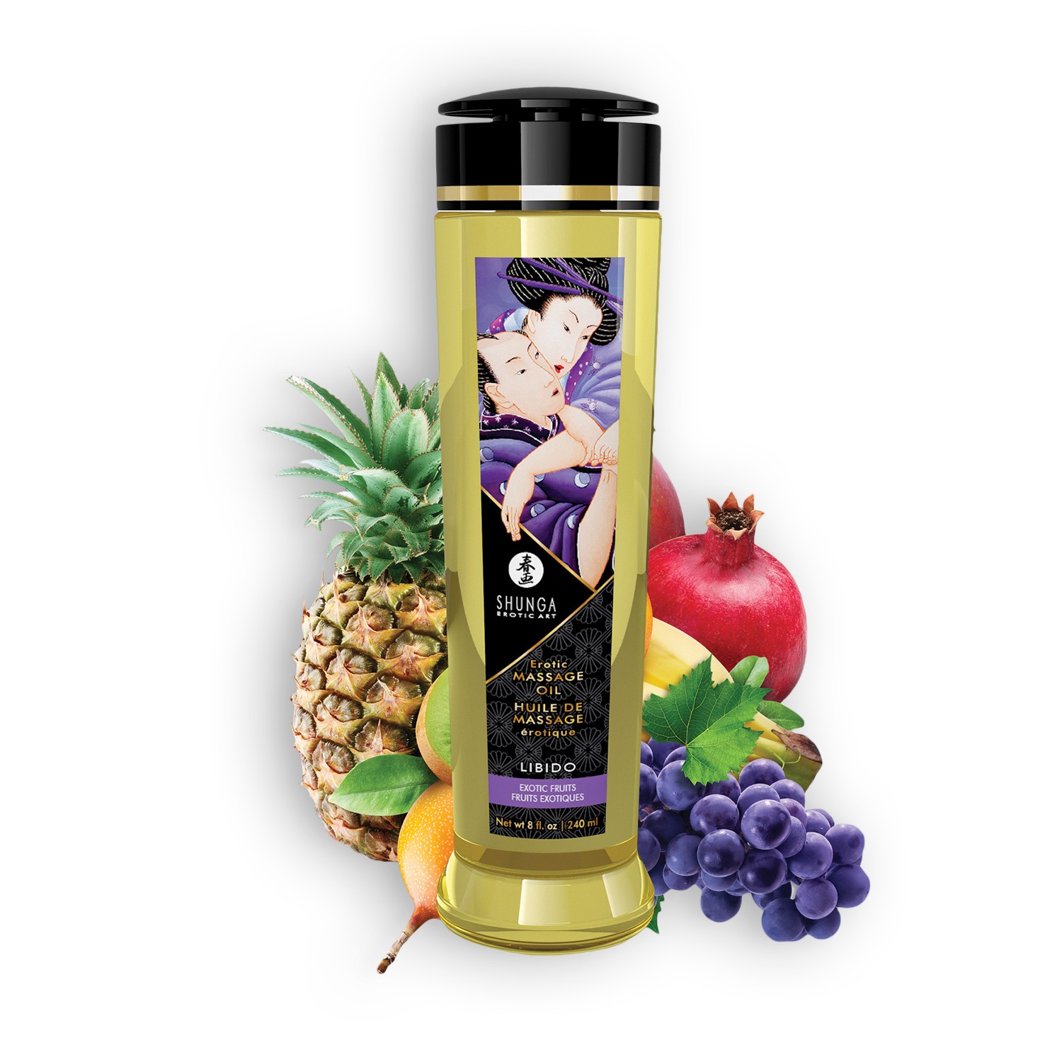 ÓLEO DE MASSAGEM SHUNGA LIBIDO FRUTOS EXÓTICOS 240ML - Image 3
