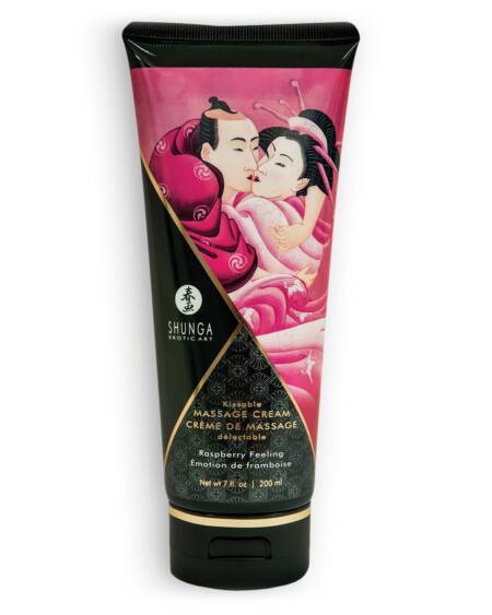 CREME DE MASSAGEM SHUNGA EMOÇÃO DE FRAMBOESA 200ML