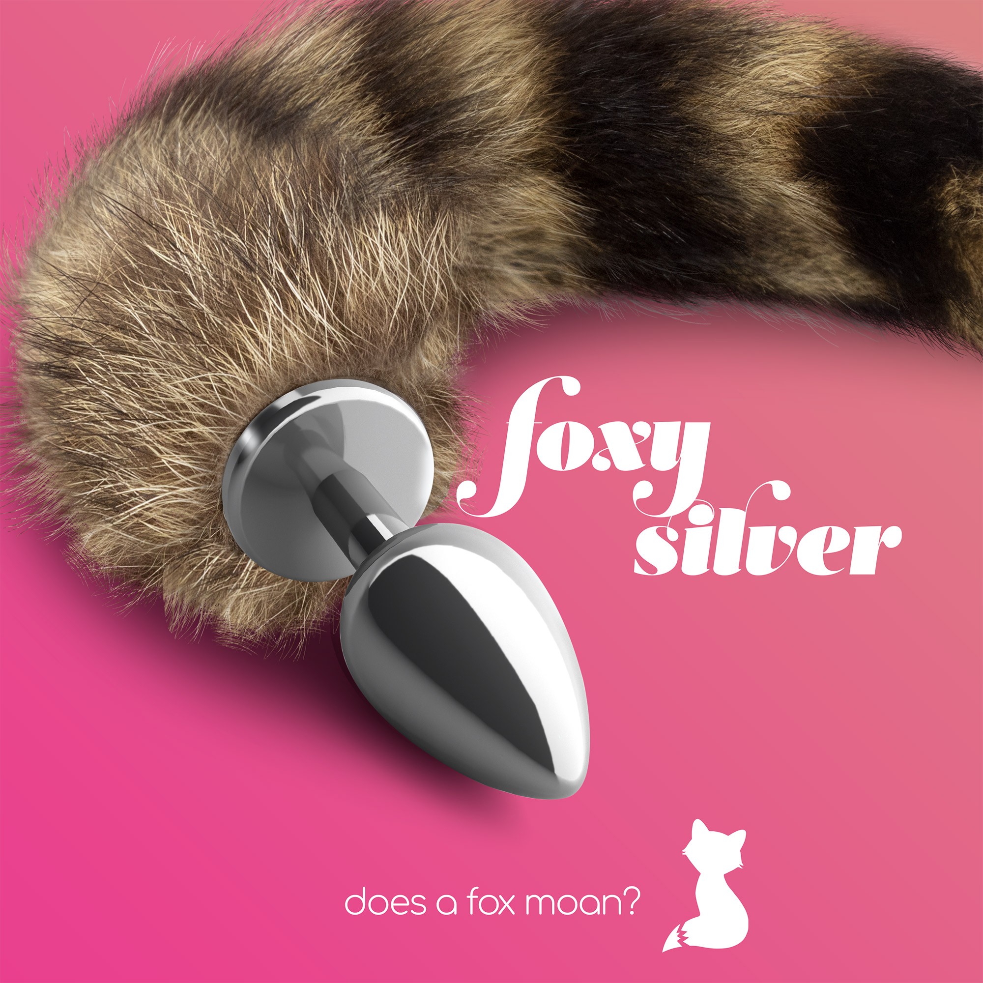 PLUG ANAL COM CAUDA FOXY SILVER METAL CRUSHIOUS - Image 7