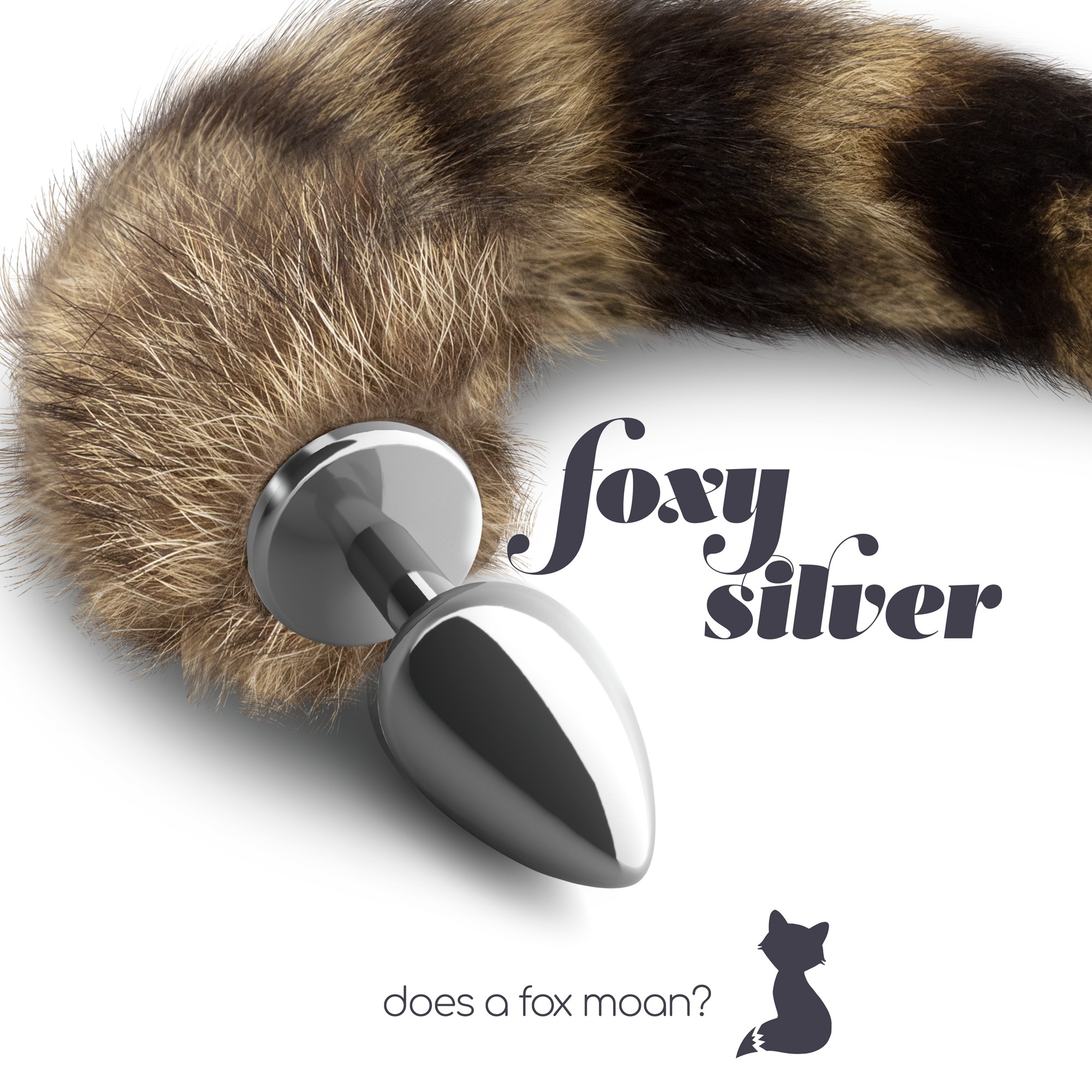 PLUG ANAL COM CAUDA FOXY SILVER METAL CRUSHIOUS - Image 4
