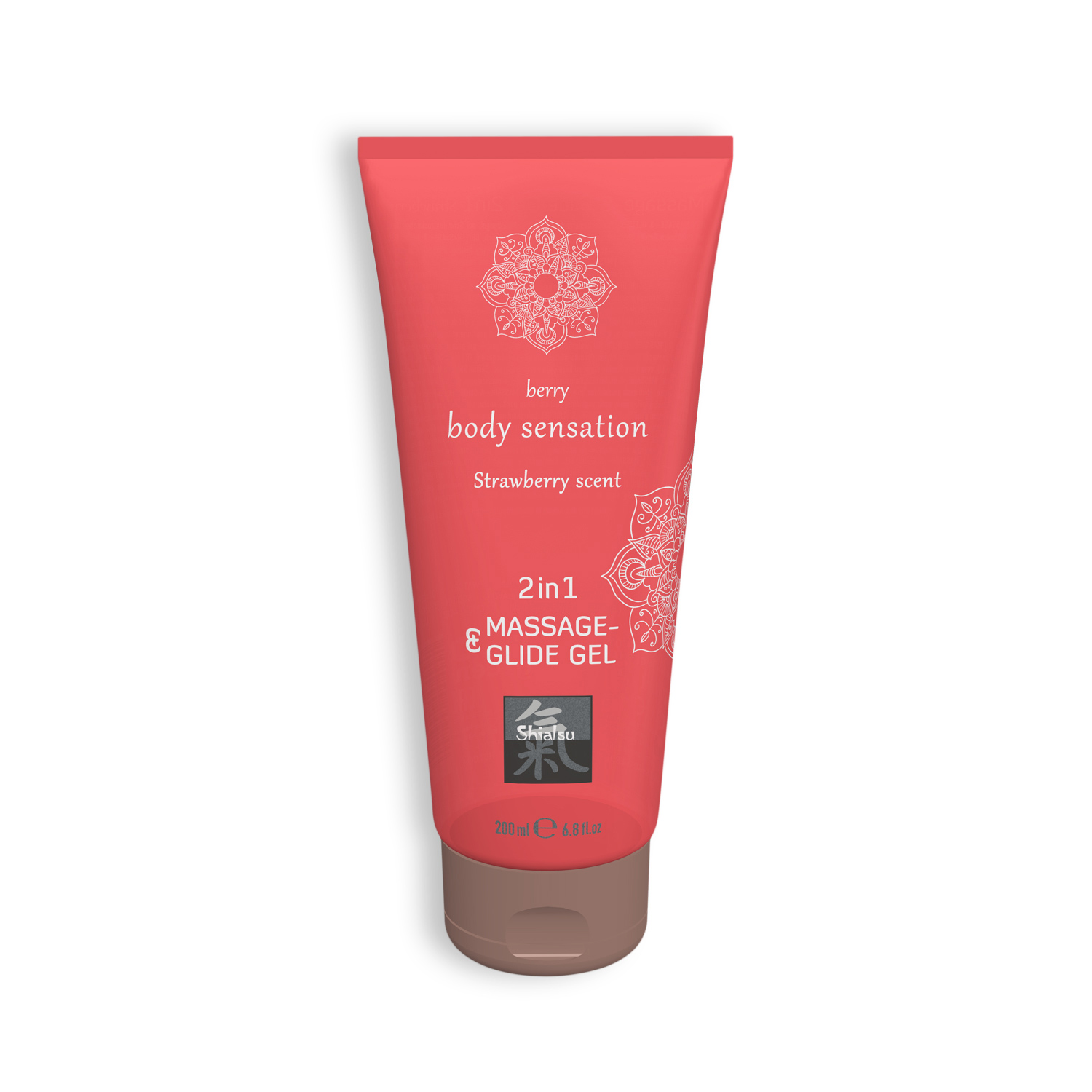 GEL DE MASSAGEM E LUBRIFICANTE 2EM1 COM SABOR A MORANGO SHIATSU™ 200ML - Image 3