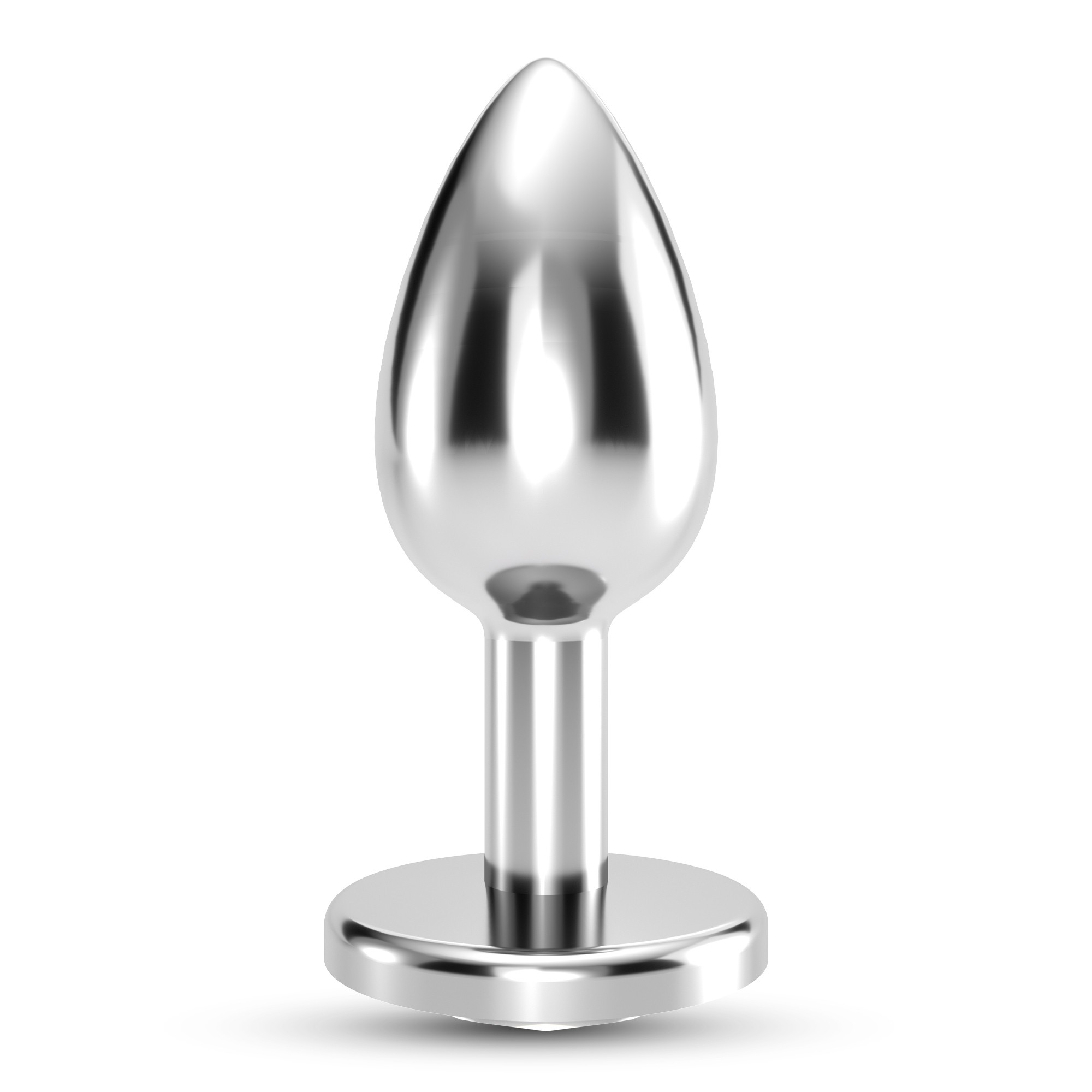 PLUG ANAL JOIA BIJOU TRANSPARENTE MÉDIO CRUSHIOUS COM BOLSA AVELUDADA GRÁTIS - Image 3