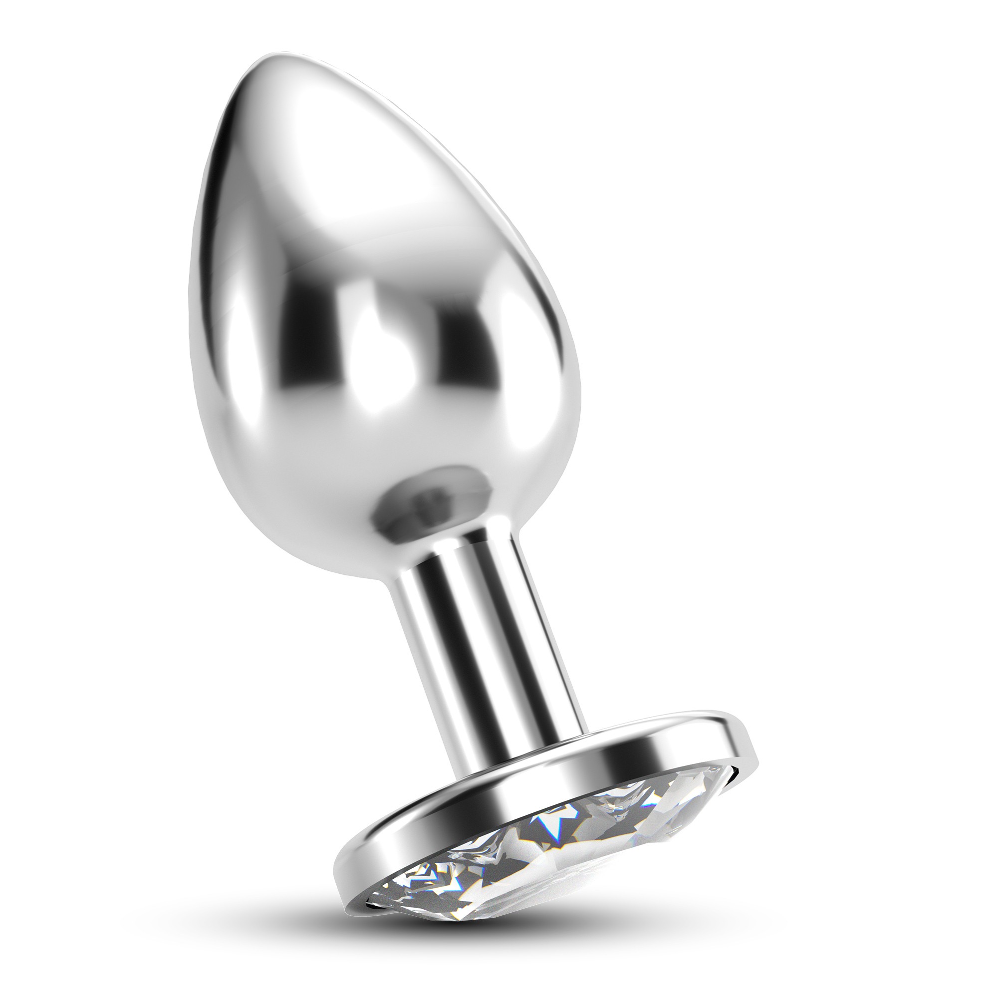 PLUG ANAL JOIA BIJOU TRANSPARENTE MÉDIO CRUSHIOUS COM BOLSA AVELUDADA GRÁTIS - Image 5