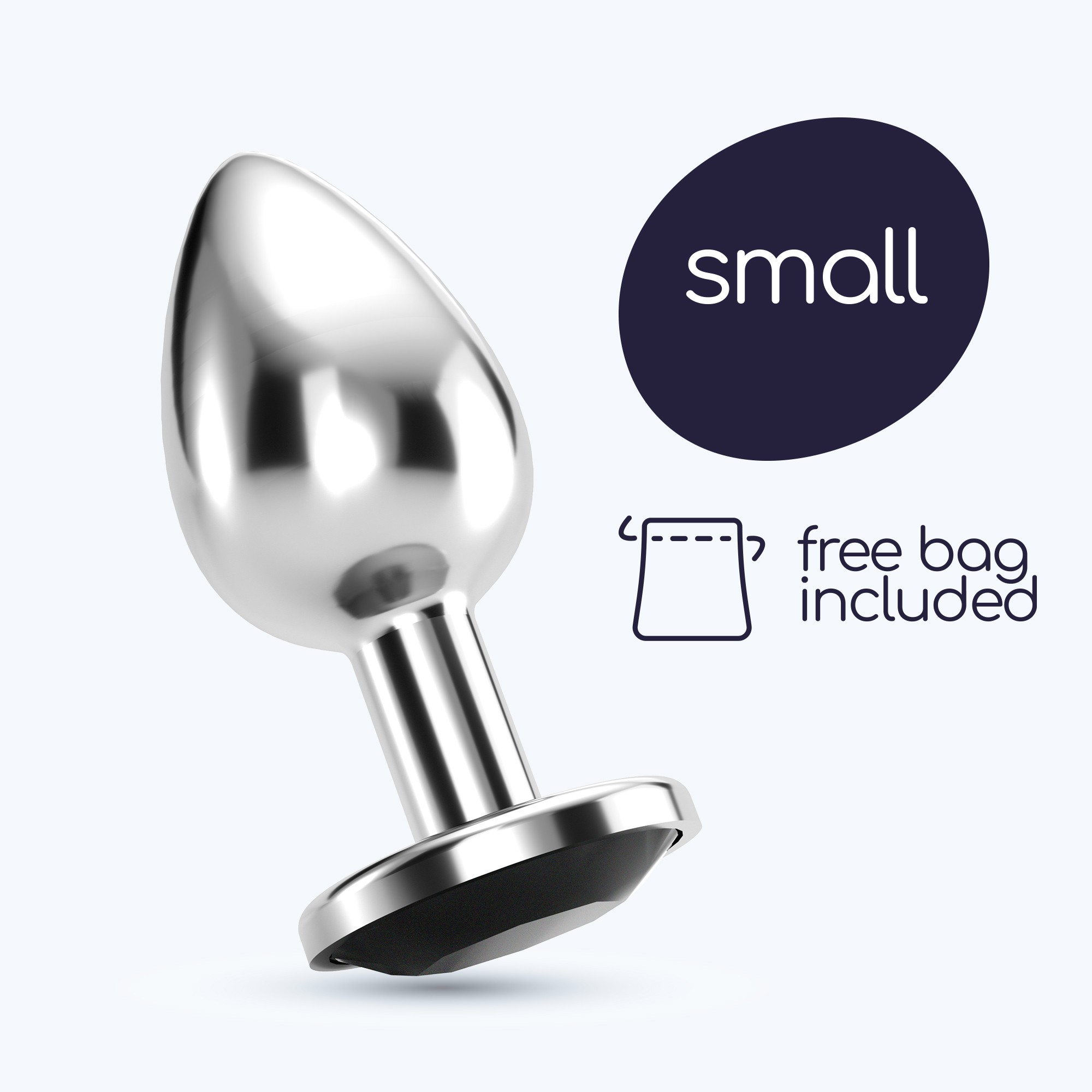 PLUG ANAL JOYA BIJOU NEGRO PEQUEÑO CRUSHIOUS CON BOLSA ATERCIOPELADA GRATIS - Image 8