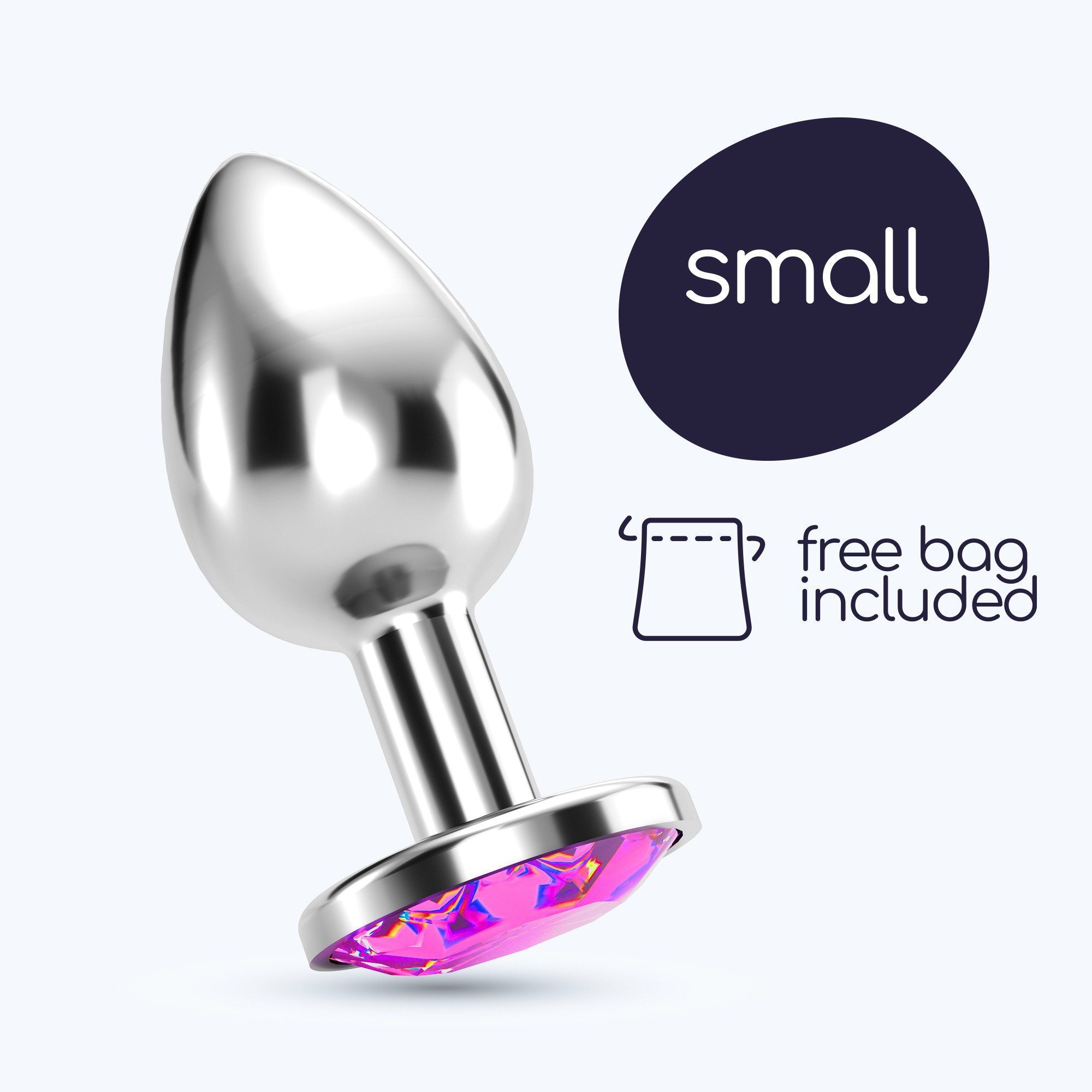 PLUG ANAL JOIA BIJOU ROSA PEQUENO CRUSHIOUS COM BOLSA AVELUDADA GRÁTIS - Image 8