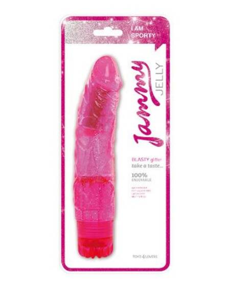 VIBRADOR JAMMY JELLY BLASTY GLITTER