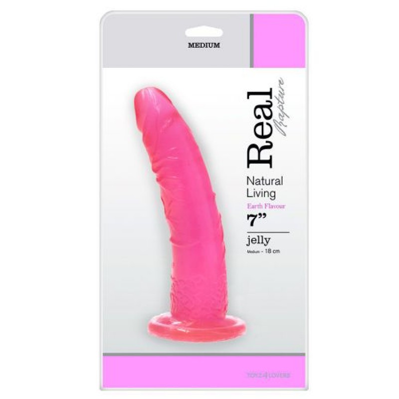 DILDO REAL RAPTURE EARTH FLAVOUR 7'' ROSA - Image 3