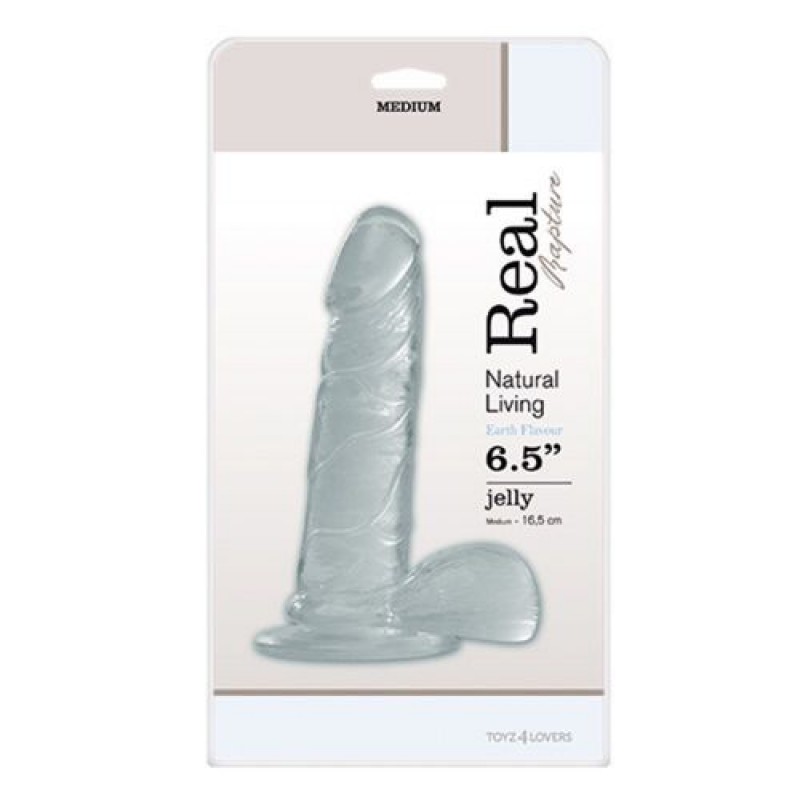 DILDO REAL RAPTURE EARTH FLAVOUR 6.5'' TRANSPARENTE - Image 3