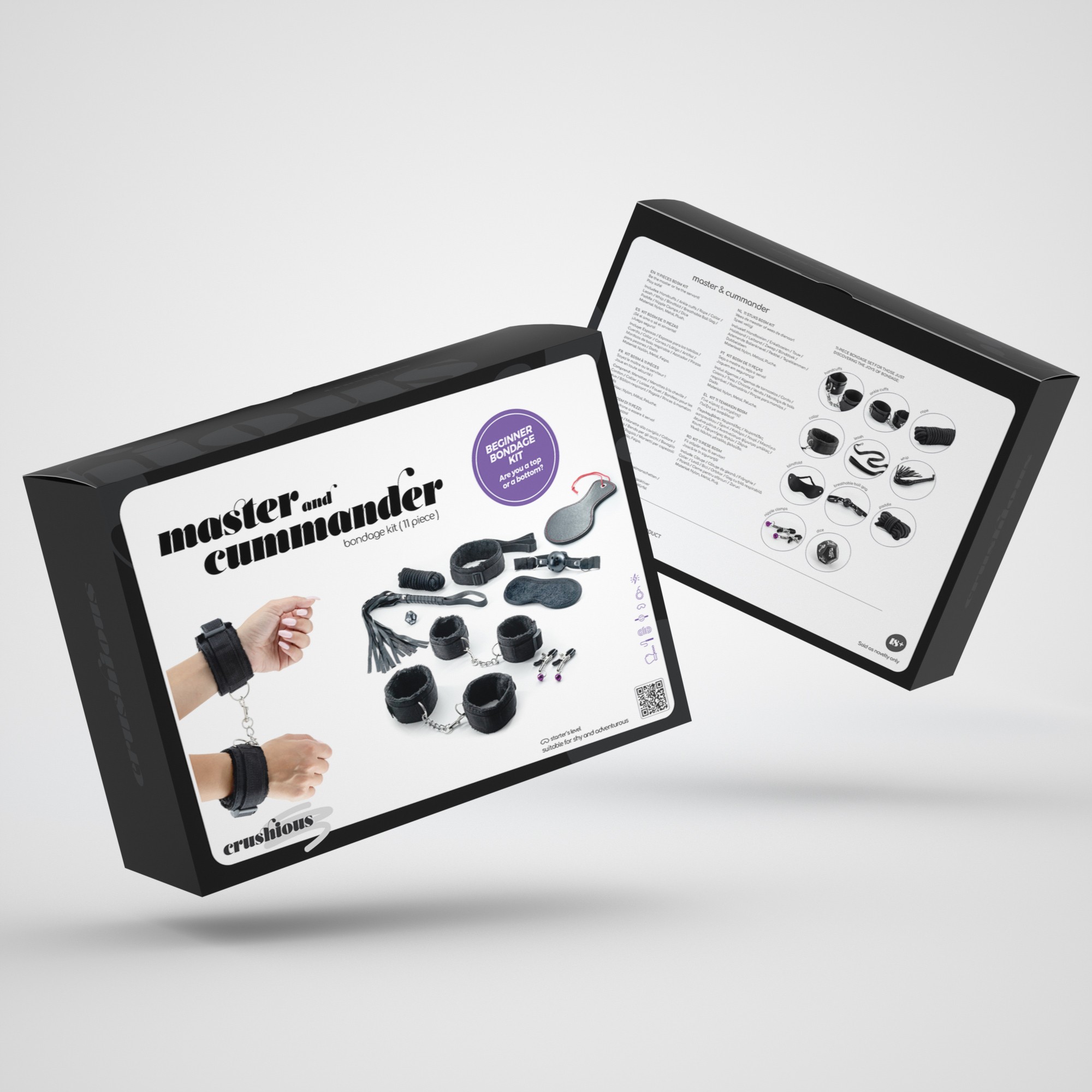 KIT BONDAGE MASTER & CUMMANDER CON 11 PIEZAS CRUSHIOUS - Image 17