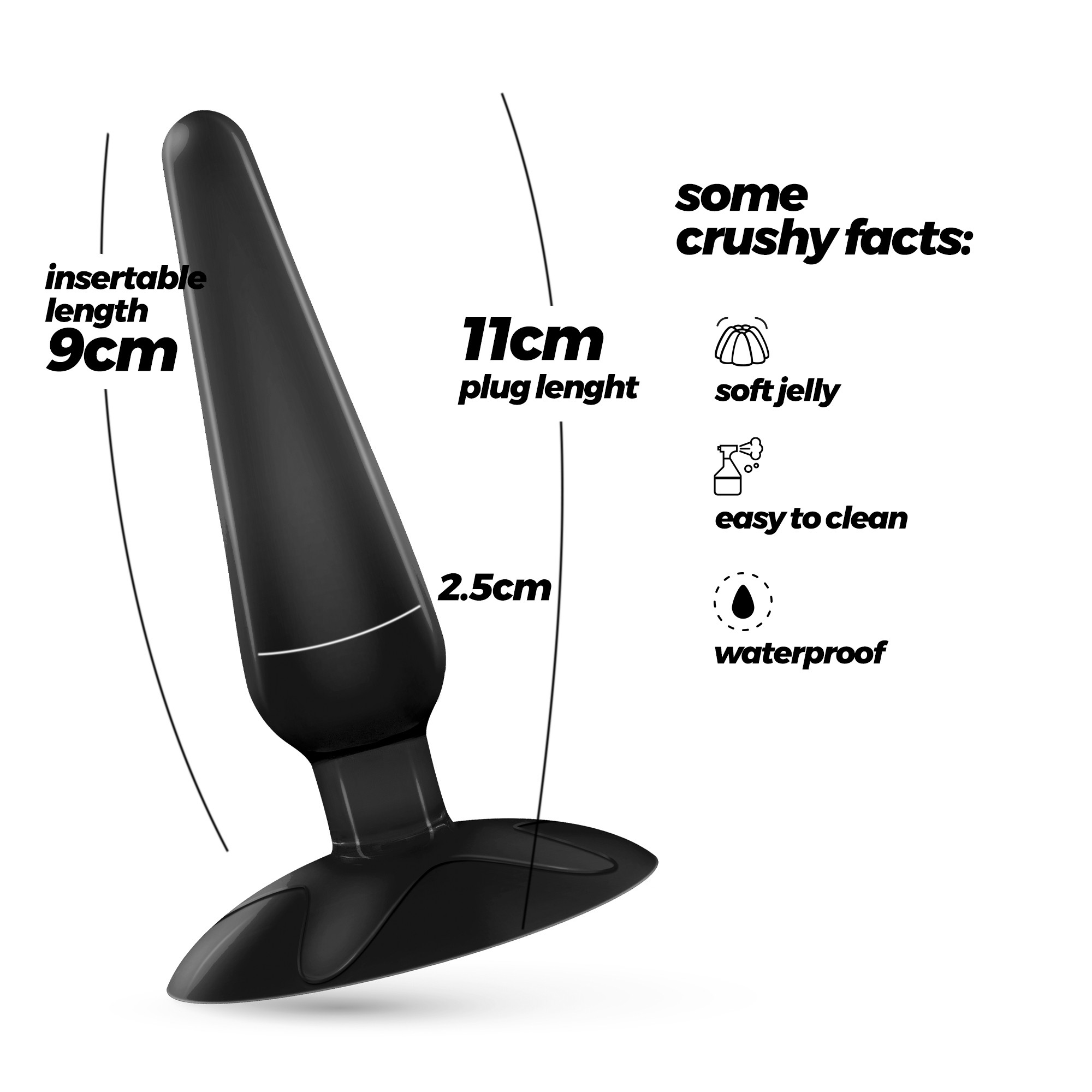 PLUG ANAL JOLLY PLUG NEGRO CRUSHIOUS - Image 5