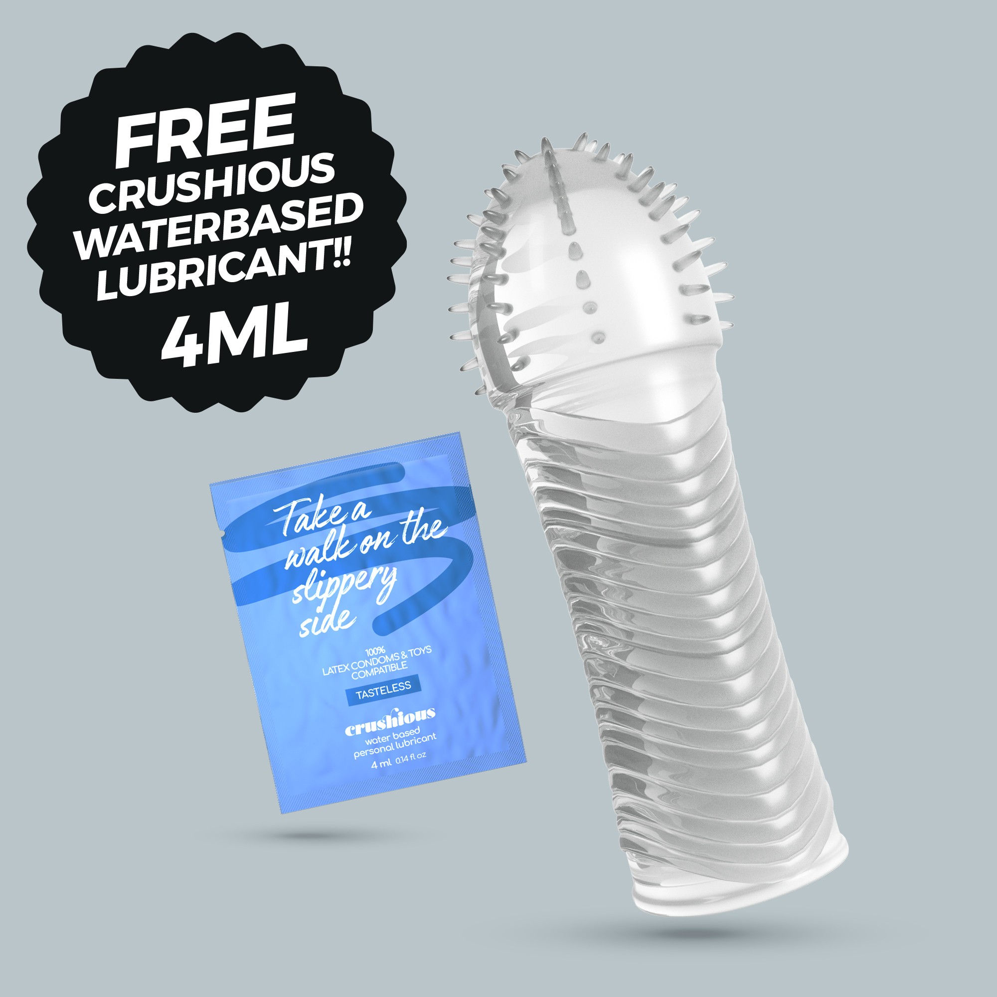 FUNDA PARA EL PENE RIBBED CRUSHIOUS - Image 11