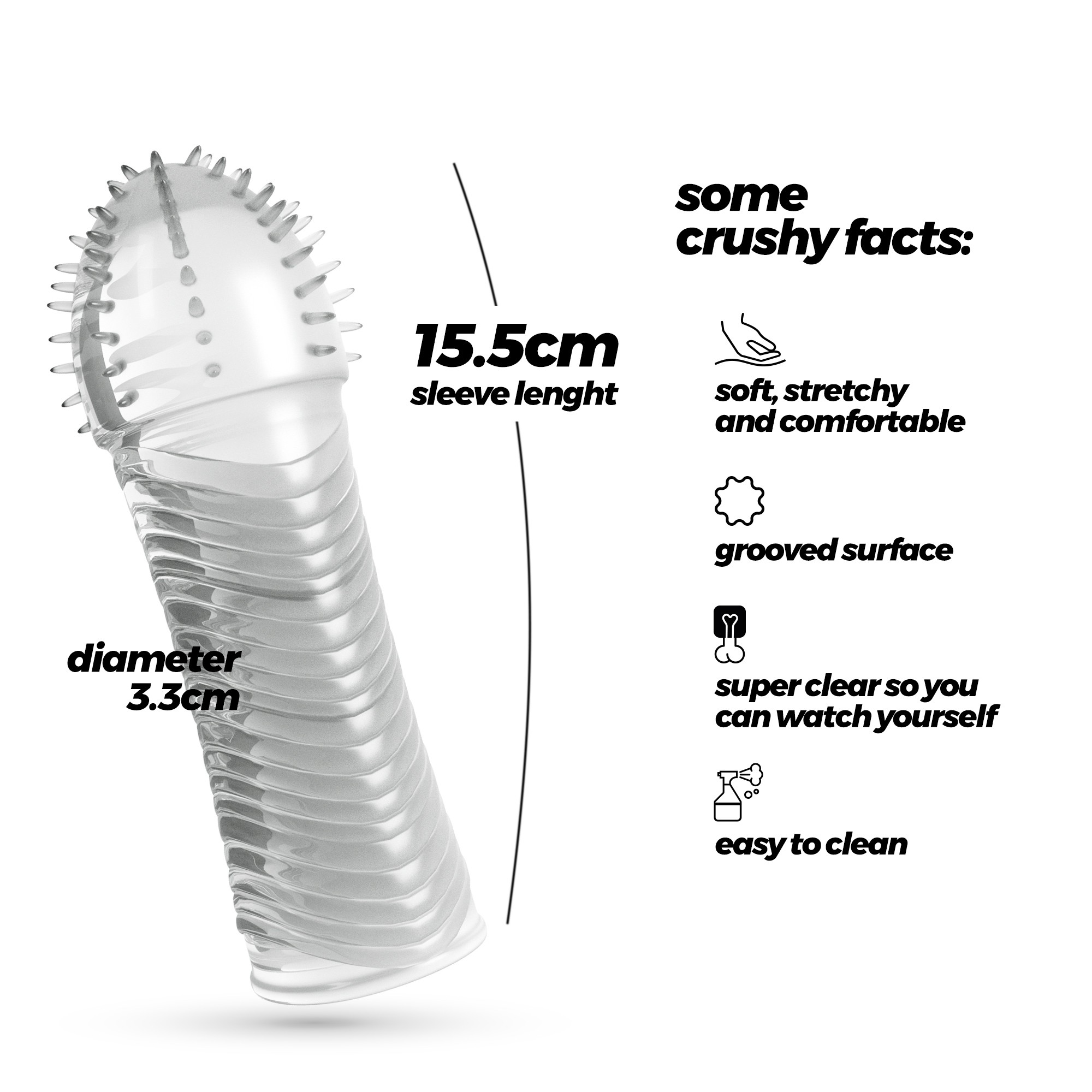 FUNDA PARA EL PENE RIBBED CRUSHIOUS - Image 10
