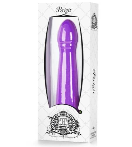 VIBRADOR BRIGIT ROXO EMBALAGEM BRANCA