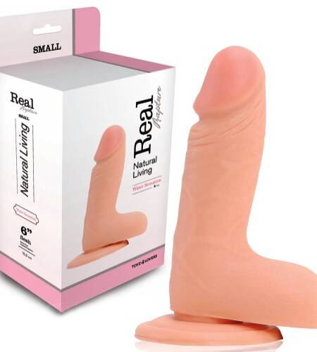 DILDO REALÍSTICO REAL RAPTURE WATER SENSATIONS 6'' BRANCO