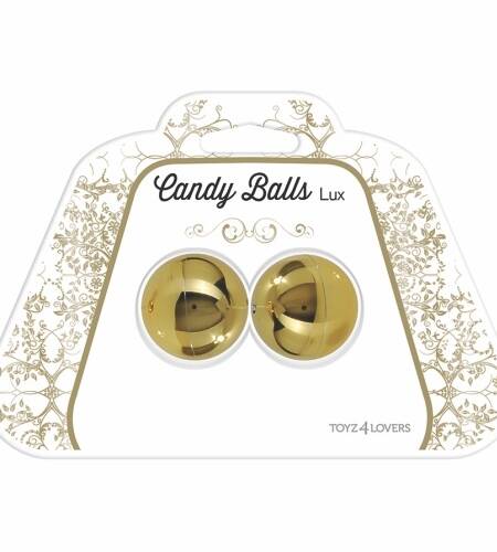 BOLAS VAGINAIS CANDY BALLS LUX DOURADAS