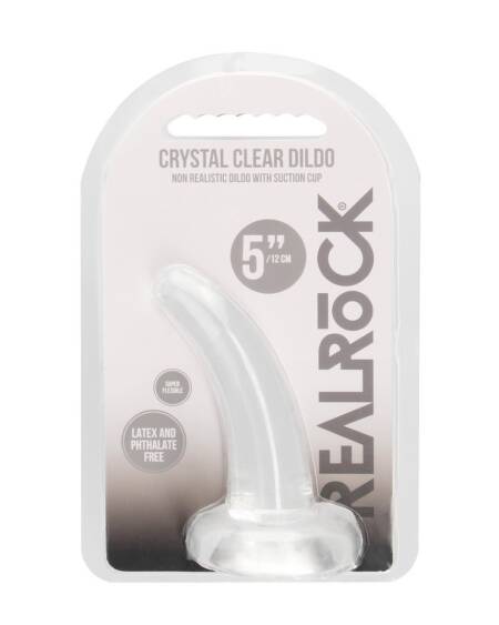 DILDO NON-REALISTIC CRYSTAL CLEAR 5 /11,5 CM REALROCK