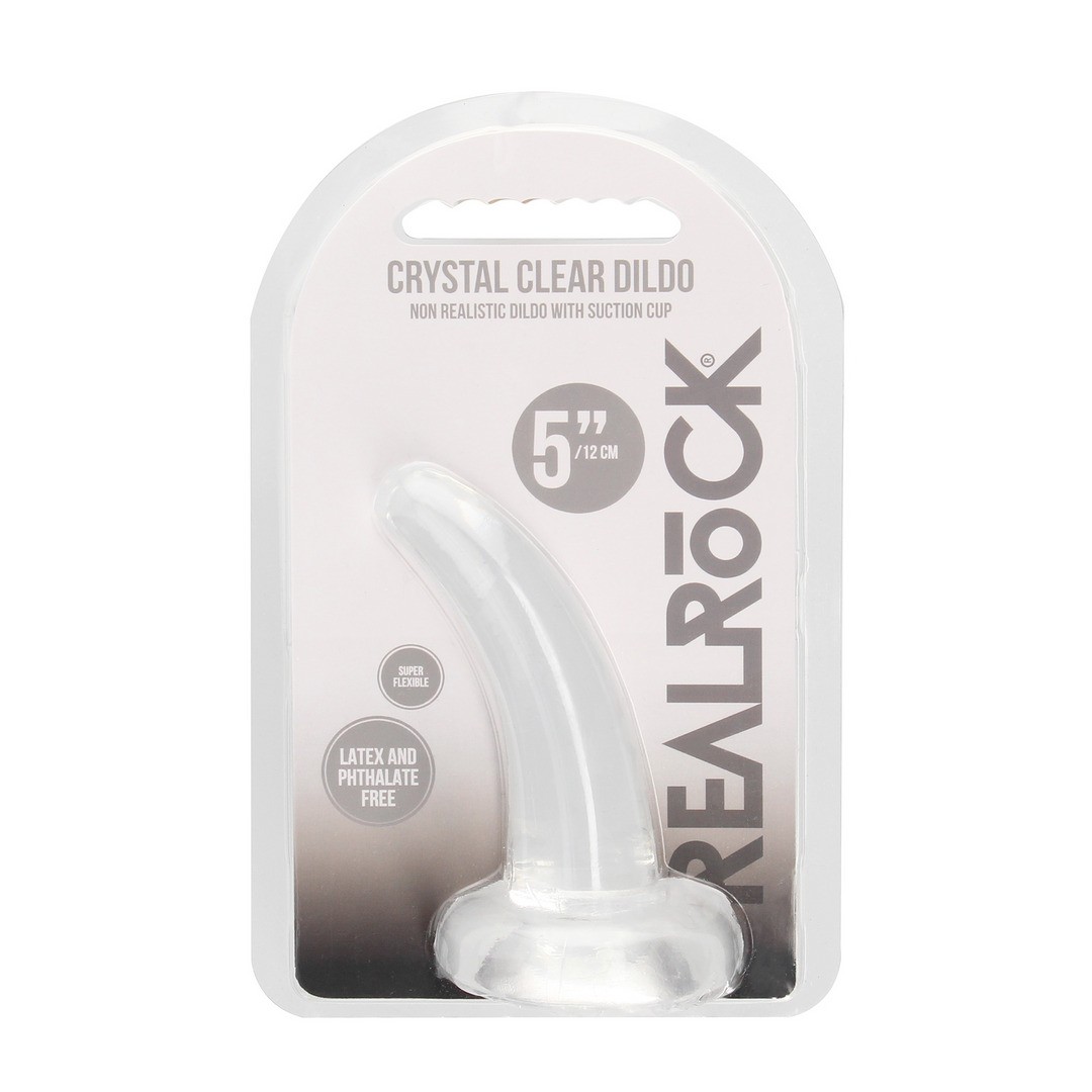 DILDO NON-REALISTIC CRYSTAL CLEAR 5 /11,5 CM REALROCK