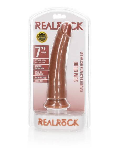 DILDO SLIM REALISTIC 7 /18 CM REALROCK