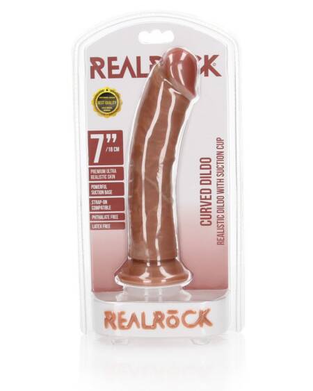 DILDO CURVED REALISTIC 7 /18 CM REALROCK