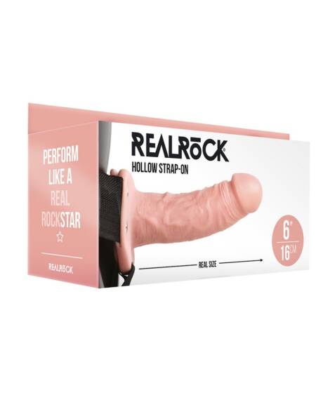 STRAP-ON OCO 6 /15,5 CM FLESH REALROCK