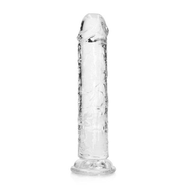 DILDO STRAIGHT REALISTIC CRYSTAL CLEAR 7 /18 CM TRANSPARENTE REALROCK - Image 7