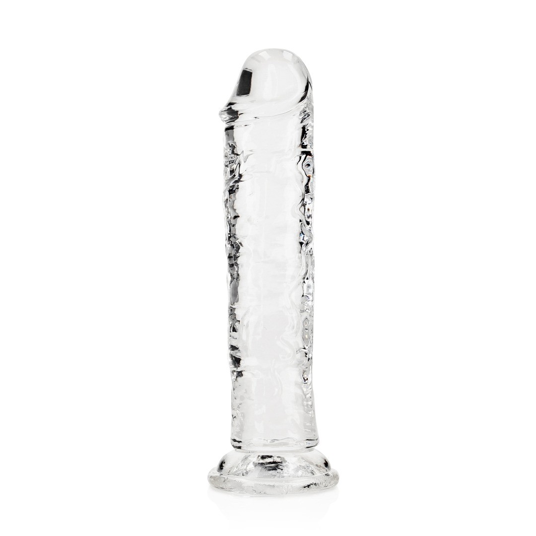 DILDO STRAIGHT REALISTIC CRYSTAL CLEAR 7 /18 CM TRANSPARENTE REALROCK - Image 4